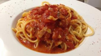 Špagety ala Amatriciana italsky spaghetti